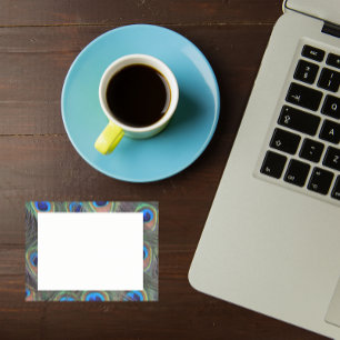 Farbenfrohe Peacock Feather Eyespot Muster Post-it Klebezettel