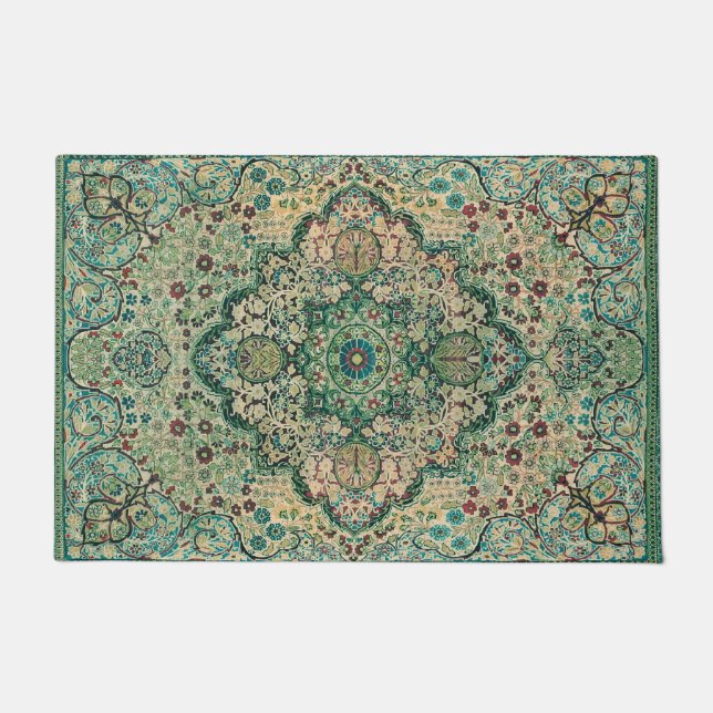 Farbenfrohe Perserrube Fußmatte (Vorderseite)