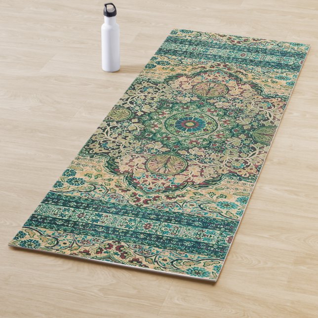 Farbenfrohe persische Motiv Teppich-Design Yoga-Ma Yogamatte (Beispiel)