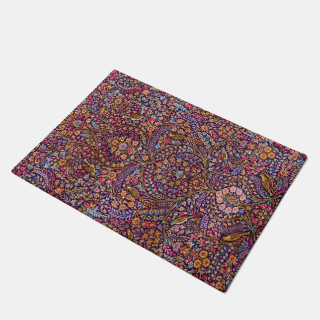 Farbenfrohe Persische Rug Pattern Fußmatte (Schrägansicht)