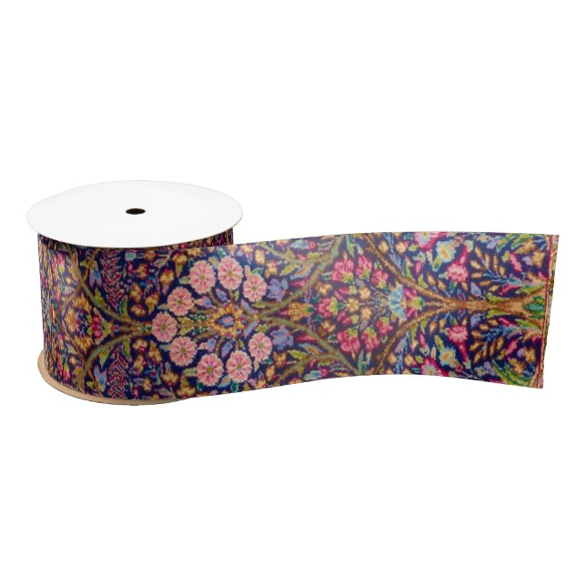 Farbenfrohe Persische Rug Pattern Satinband (Spule)