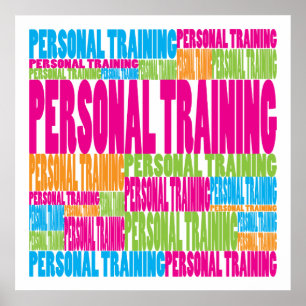 Farbenfrohe Personal Training Poster
