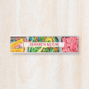 Farbenfrohe Personalisierte Kinderstube Türschild