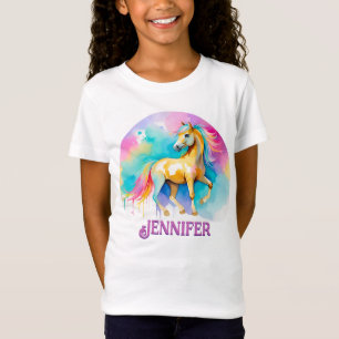Farbenfrohe, personalisierte Spirituosen Pony 13 K T-Shirt