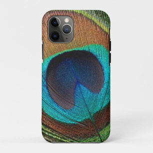 Farbenfrohe Pfauenfeder   Benutzerdefinierter Tele Case-Mate iPhone Hülle