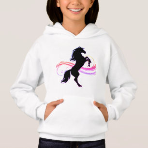Farbenfrohe Pferdeschmäuse Pullover Hoodie