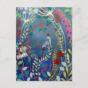 Farbenfrohe Pflanze. Postkarte