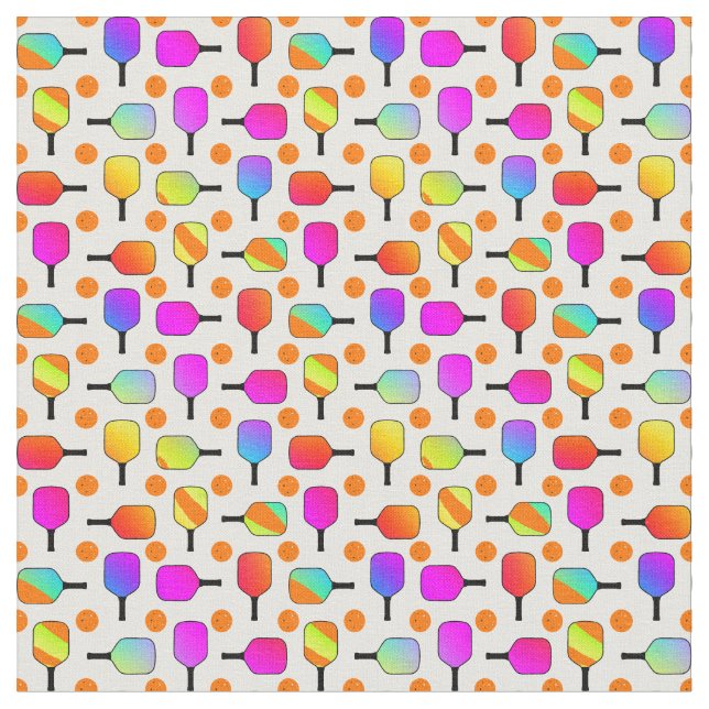 Farbenfrohe, pickleball Paddles, orange Pickleball Stoff (Nahaufnahme)