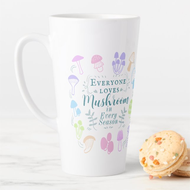 Farbenfrohe Pilze Milchtasse (Beispiel)