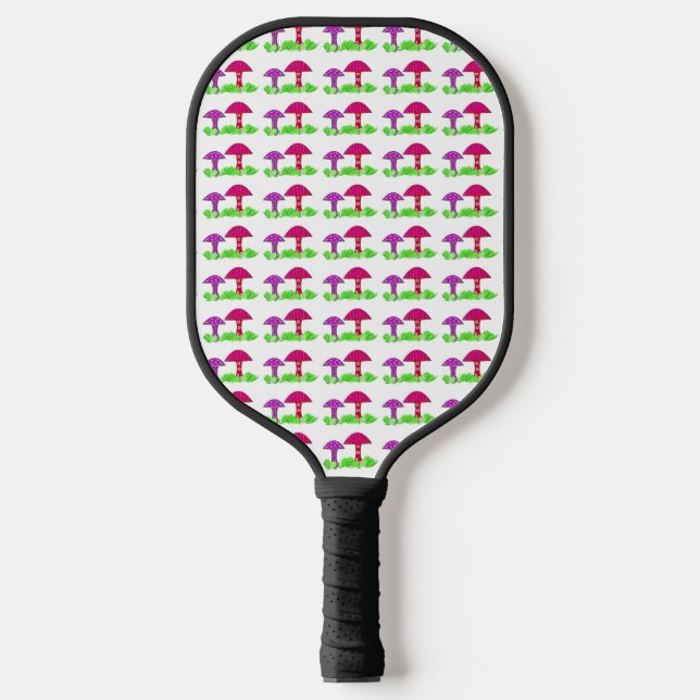 Farbenfrohe Pilze Pickleball Paddle (Vorderseite)