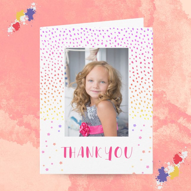 Farbenfrohe Pink Birthday Kids Girl Foto Vielen Da Karte (Von Creator hochgeladen)