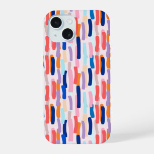 Farbenfrohe Pinselstriche iPhone 15 Hülle