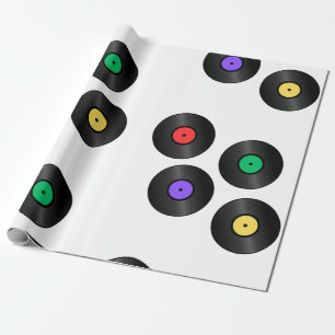 "Farbenfrohe Platten" Geschenkpapier
