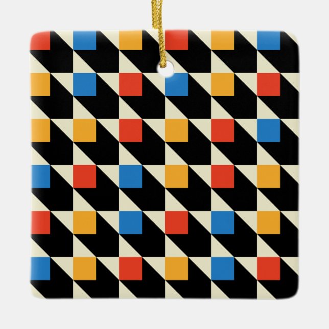 Farbenfrohe Plätze Ornament (Vorderseite)