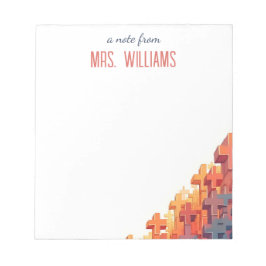 Farbenfrohe Plus signiert individuelle Lehrerbewer Notizblock