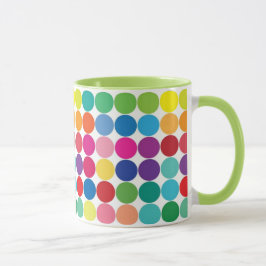 Farbenfrohe Polka Dot Cup Tasse anpassen
