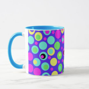 Farbenfrohe Polka Dot Party Tasse