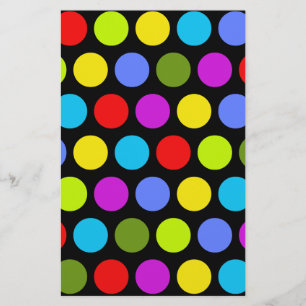 Farbenfrohe Polka Dots
