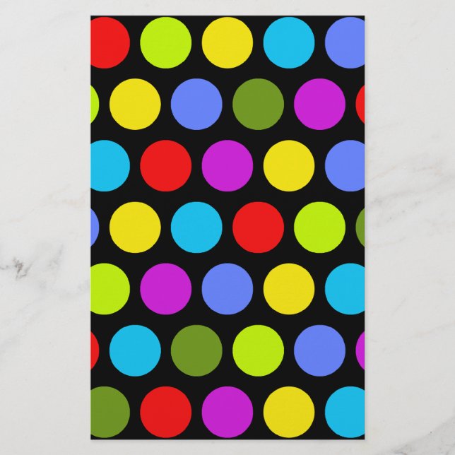 Farbenfrohe Polka Dots (Vorderseite)