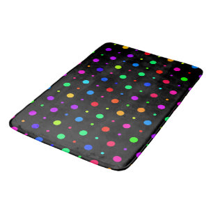 Farbenfrohe Polka Dots Badematte