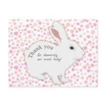 Farbenfrohe Polka Dots Bunny Baby Dusche Vielen Da