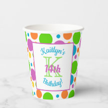 Farbenfrohe Polka Dots | Geburtstagspartei