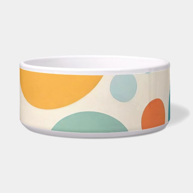 Farbenfrohe Polka Dots Napf (Vorderseite)