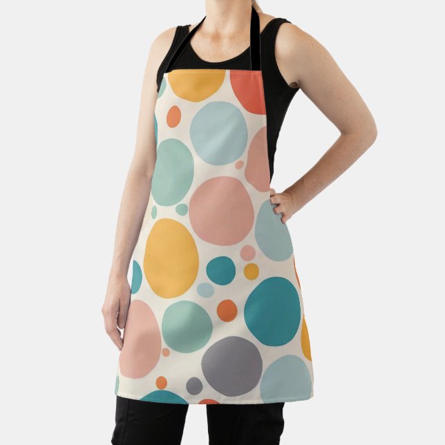 Farbenfrohe Polka Dots Schürze (InSitu)