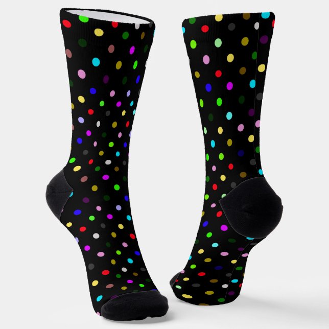 Farbenfrohe Polka Dots Socken (Gewinkelt)