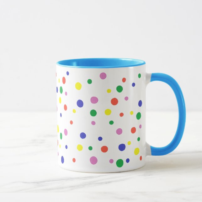 Farbenfrohe Polka Dots Tasse (Rechts)