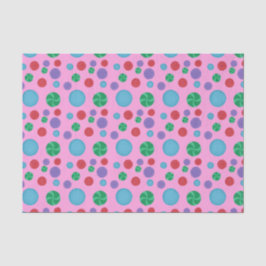 Farbenfrohe Polka Dots Tissue Seidenpapier