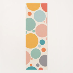 Farbenfrohe Polka Dots Yogamatte
