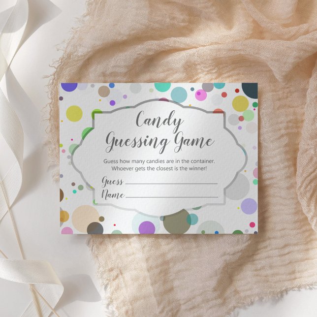 Farbenfrohe Polka lässt vermuten, wie viele Candie Begleitkarte (Von Creator hochgeladen)