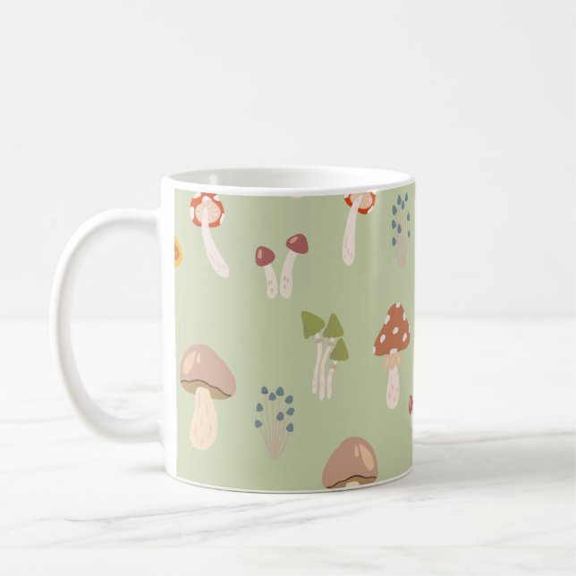 Farbenfrohe Polster-Muster Kaffeetasse (Links)