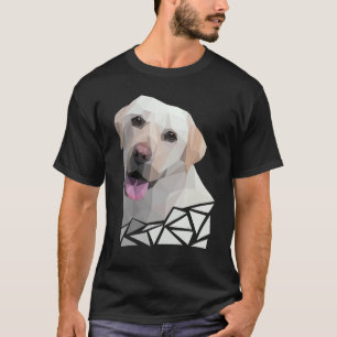 Farbenfrohe Polygon Labrador Retriever Portrait La T-Shirt