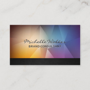 Farbenfrohe Polygongeschichte Visitenkarte