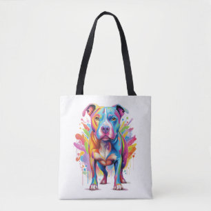 Farbenfrohe Pop Art Pitbuli