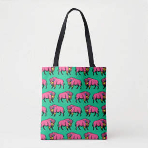 Farbenfrohe Pop Art Southwestern Buffalo/Bison