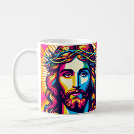 Farbenfrohe Pop Kunst Jesus Tasse! Kaffeetasse