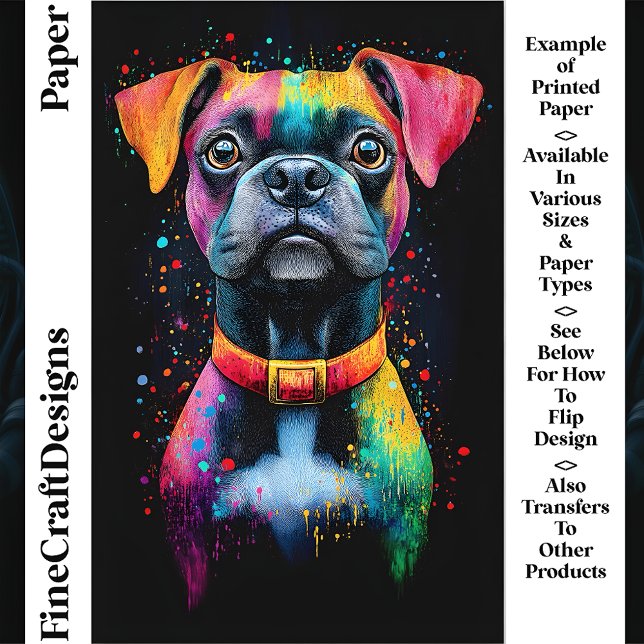 Farbenfrohe Pop Kurzer Hund CS6 Kunsthandwerk (Von Creator hochgeladen)