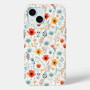 Farbenfrohe Poppies Blumenmuster Case-Mate iPhone Hülle