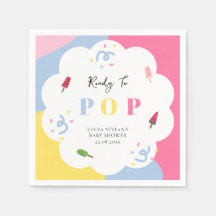 Farbenfrohe Popsicle Ready to Pop Baby Dusche