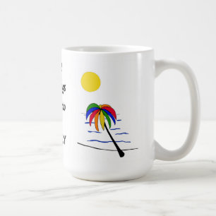 Farbenfrohe positive Segen Kaffeetasse