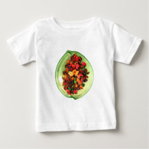 Farbenfrohe Potpourri: Ein sanftes Display Baby T-shirt