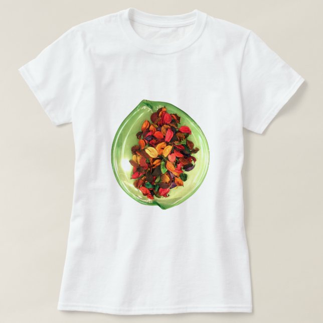 Farbenfrohe Potpourri: Ein sanftes Display T-Shirt (Design vorne)
