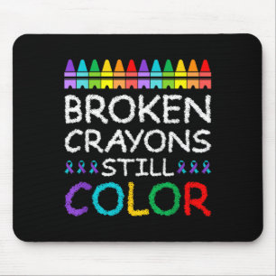 Farbenfrohe Prävention Mousepad