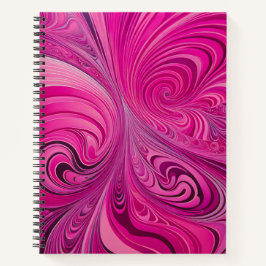 Farbenfrohe Psychedelia Airbrush Art Spiral Notebo Notizbuch