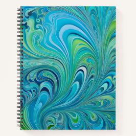 Farbenfrohe Psychedelia Airbrush Art Spiral Notebo Notizbuch