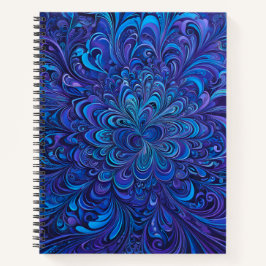 Farbenfrohe Psychedelia Airbrush Art Spiral Notebo Notizbuch