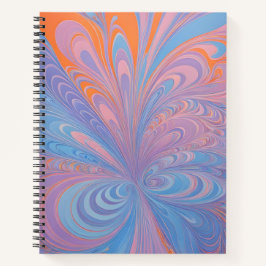 Farbenfrohe Psychedelia Airbrush Art Spiral Notebo Notizbuch